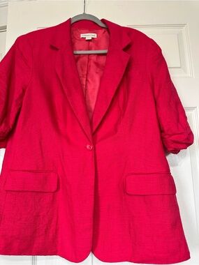 Coldwater Creek Hot Pink Single-Button Blazer